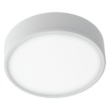 Plafoniera Bianco Goffrato Alluminio Tondo Cartongesso Led 36 watt Luce Naturale