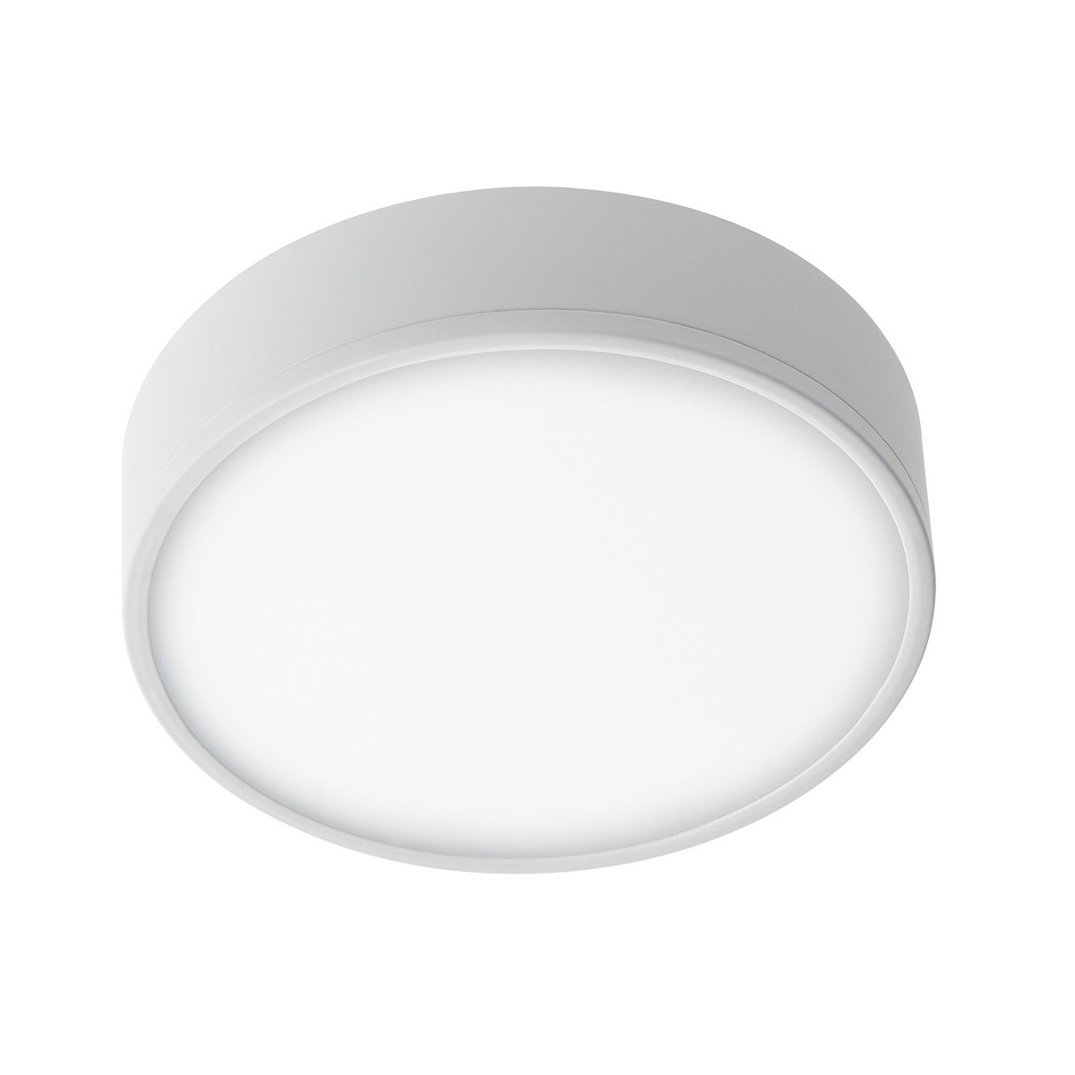 Plafoniera Bianco Goffrato Alluminio Tondo Cartongesso Led 36 watt Luce Naturale