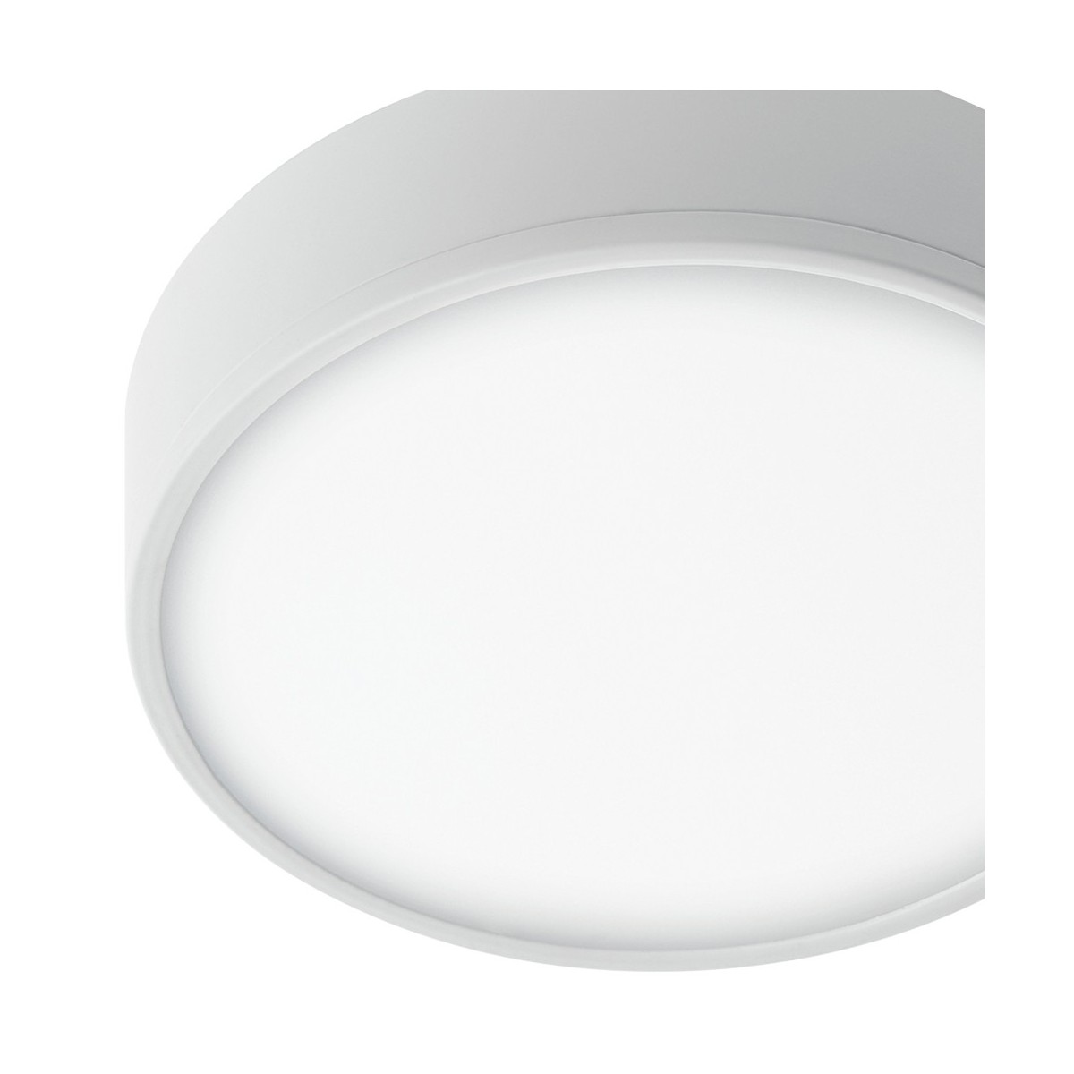 Plafoniera Bianco Goffrato Alluminio Tondo Cartongesso Led 36 watt Luce Naturale