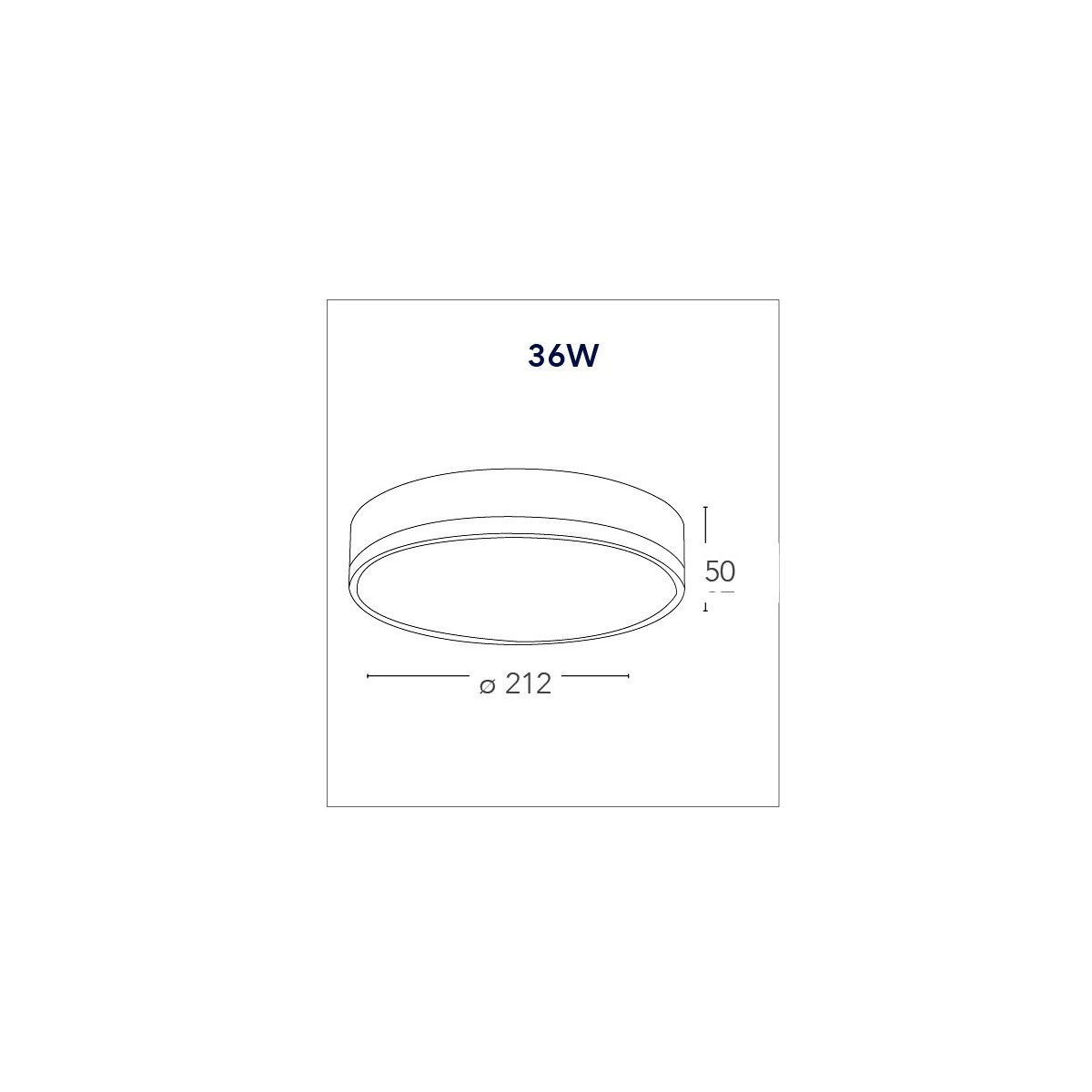 Plafoniera Bianco Goffrato Alluminio Tondo Cartongesso Led 36 watt Luce Naturale