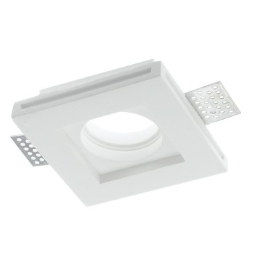 INC-SPIRIT-Q1 - Incasso Scomparsa Cotrosoffitto Faretto Quadrat Gesso Verniciabile GU10