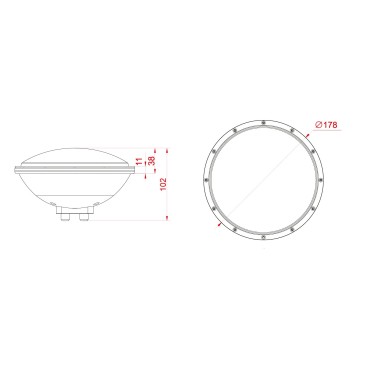 Spot encastrable LED 5500kelvin 18 watts