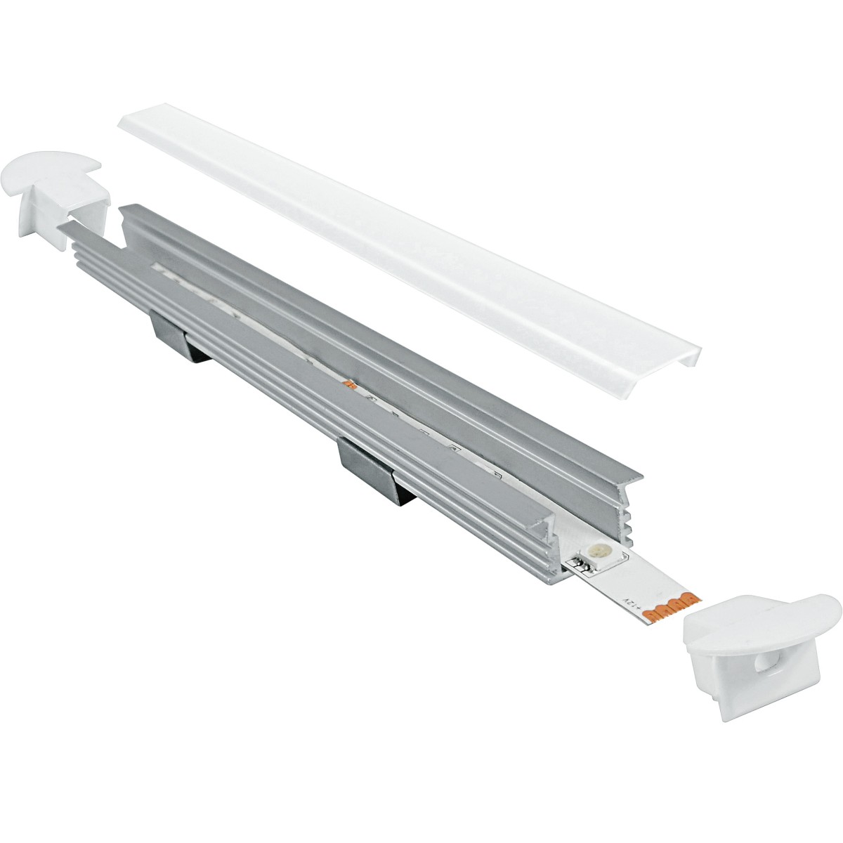 I-PROFILO-BERLINO - Profil 1 m pour bande LED avec capuchons 1,6x1,187 cm