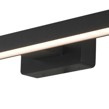 LED-W-LANCER NERO Applique specchio Nero Led A 4000kelvin 17 watt