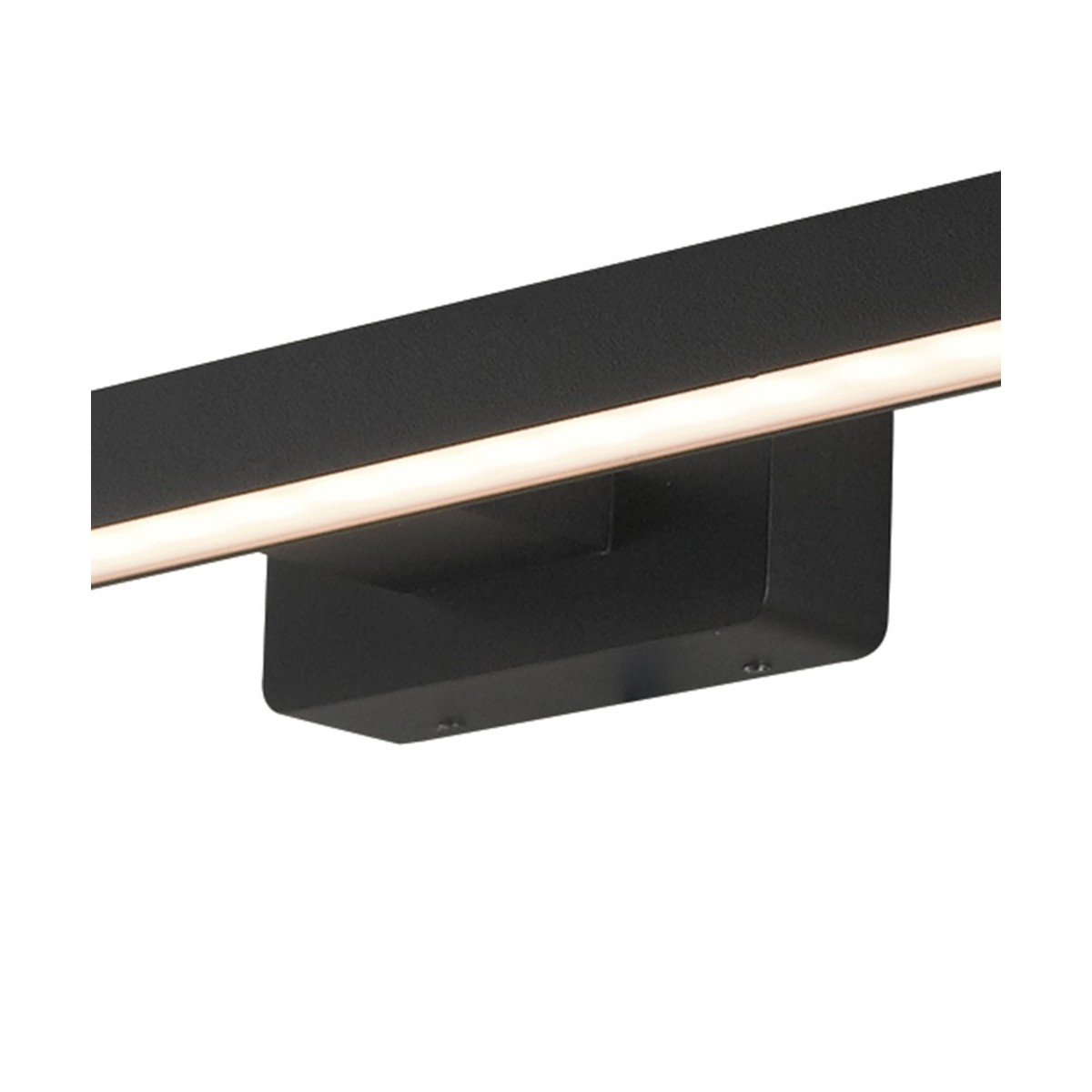 LED-W-LANCER NERO Applique specchio Nero Led A 4000kelvin 17 watt