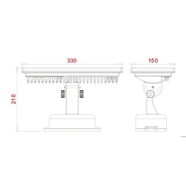 Proiettore Cromo Led  kelvin 36 watt