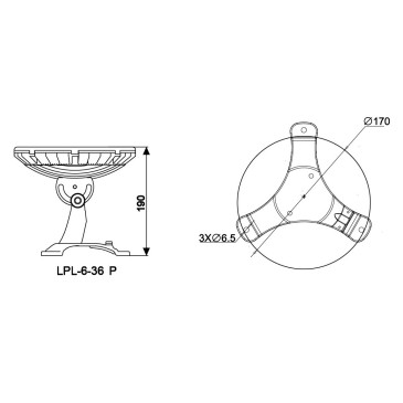 RGB-Aluminiumstrahler für Springbrunnen 36 Watt