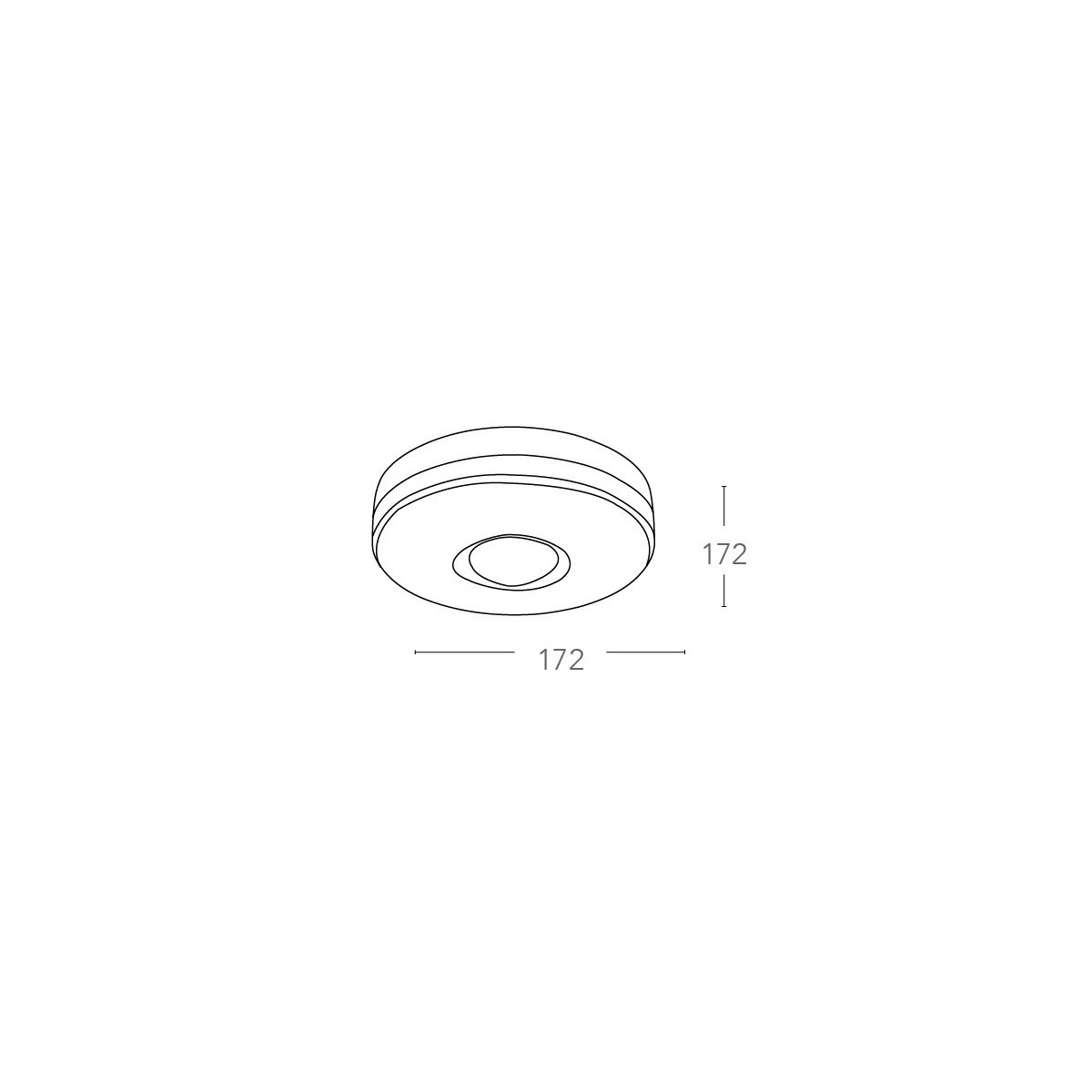 Sensore di Movimento Tondo 17,2 cm Bianco con Raggio di 360° Distanza Max 5 m e Watt 1600 FanEurope