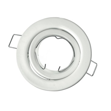 INC-REFLEX-SM1 BCO - Ghiera Tonda Orientabile Alluminio Bianco per Faretto a Incasso