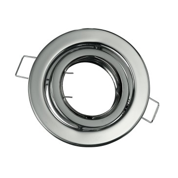 INC-REFLEX-SM1 CR - Anneau rond en aluminium chromé pour spot encastré