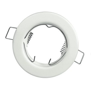 INC-REFLEX-SF1 BCO - Anneau fixe rond en aluminium blanc pour spot encastré