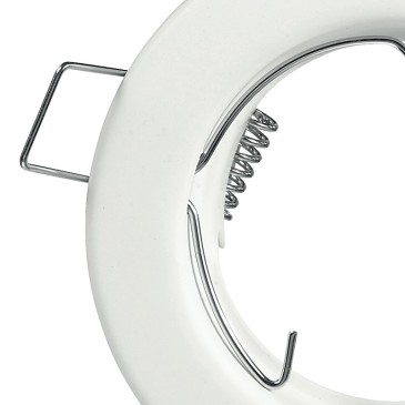 INC-REFLEX-SF1 BCO - Anneau fixe rond en aluminium blanc pour spot encastré