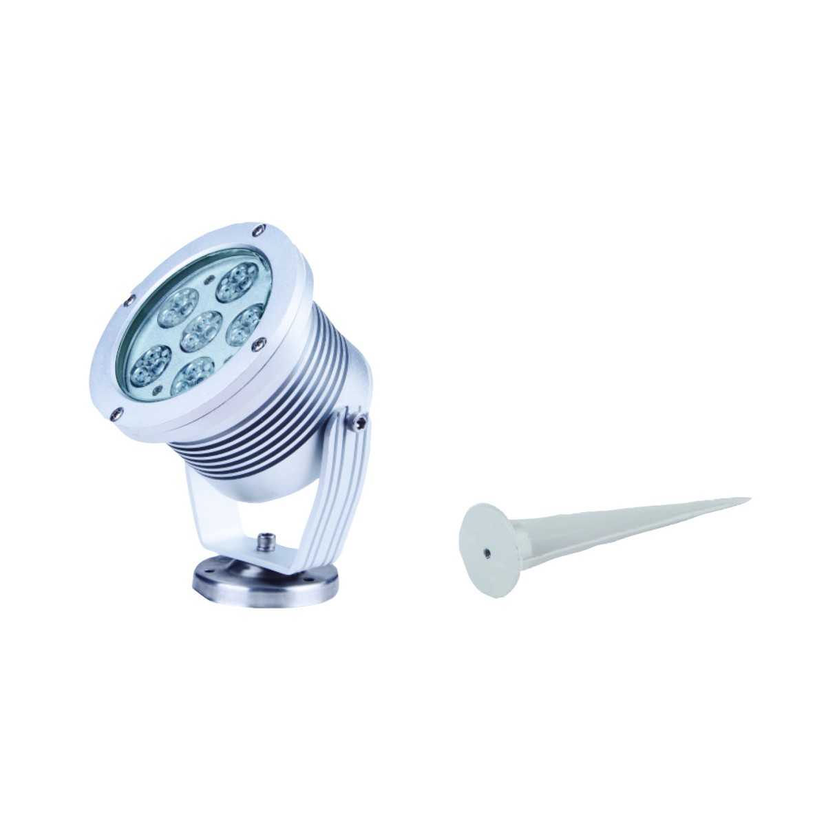 LED-IRIDE-18P-BCO Proiettore Cromo Led  6000kelvin 18 watt