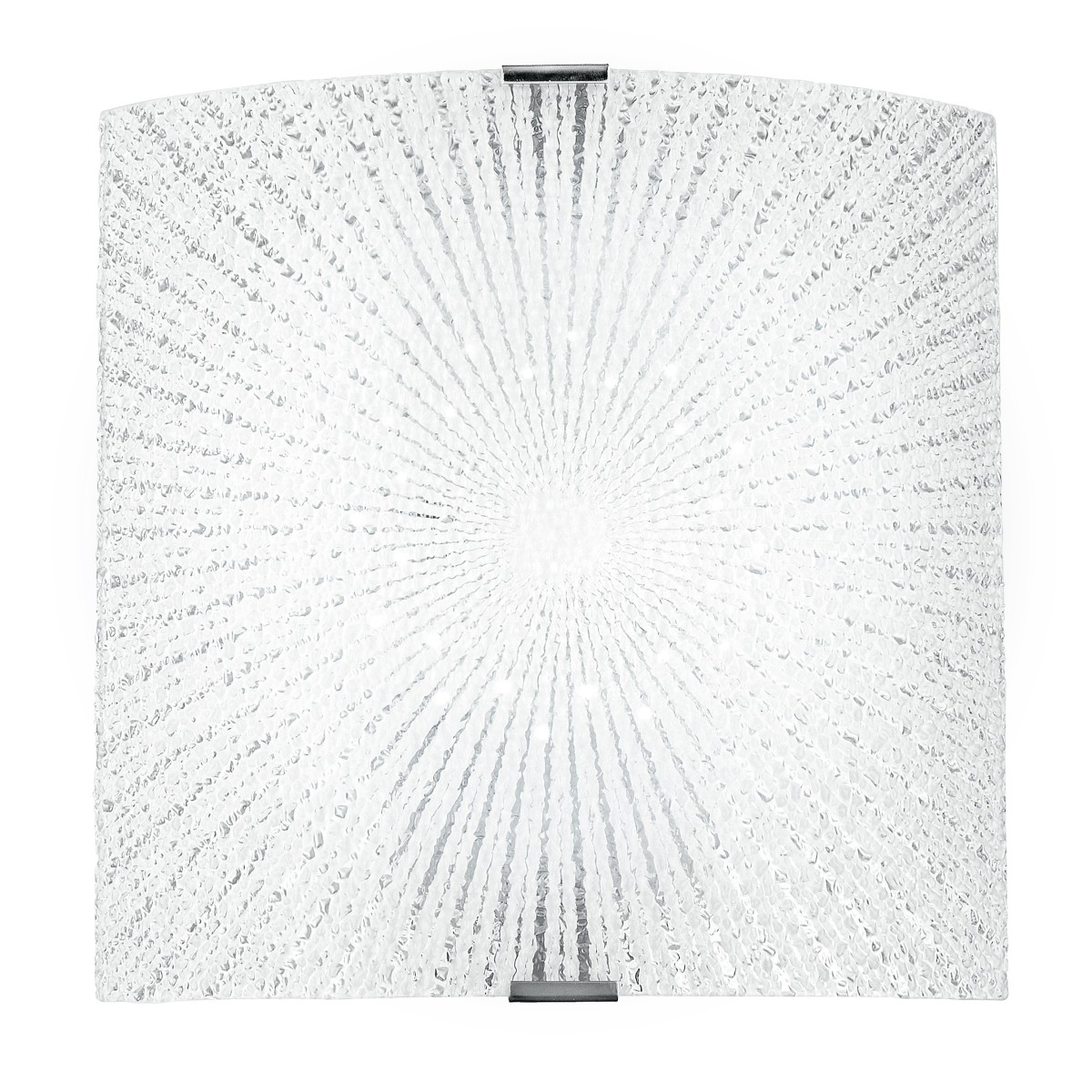 I-CHANTAL/AP - Applique Vetro Diamantato decoro Raggi Rettamgolare Led 12 watt Luce Naturale