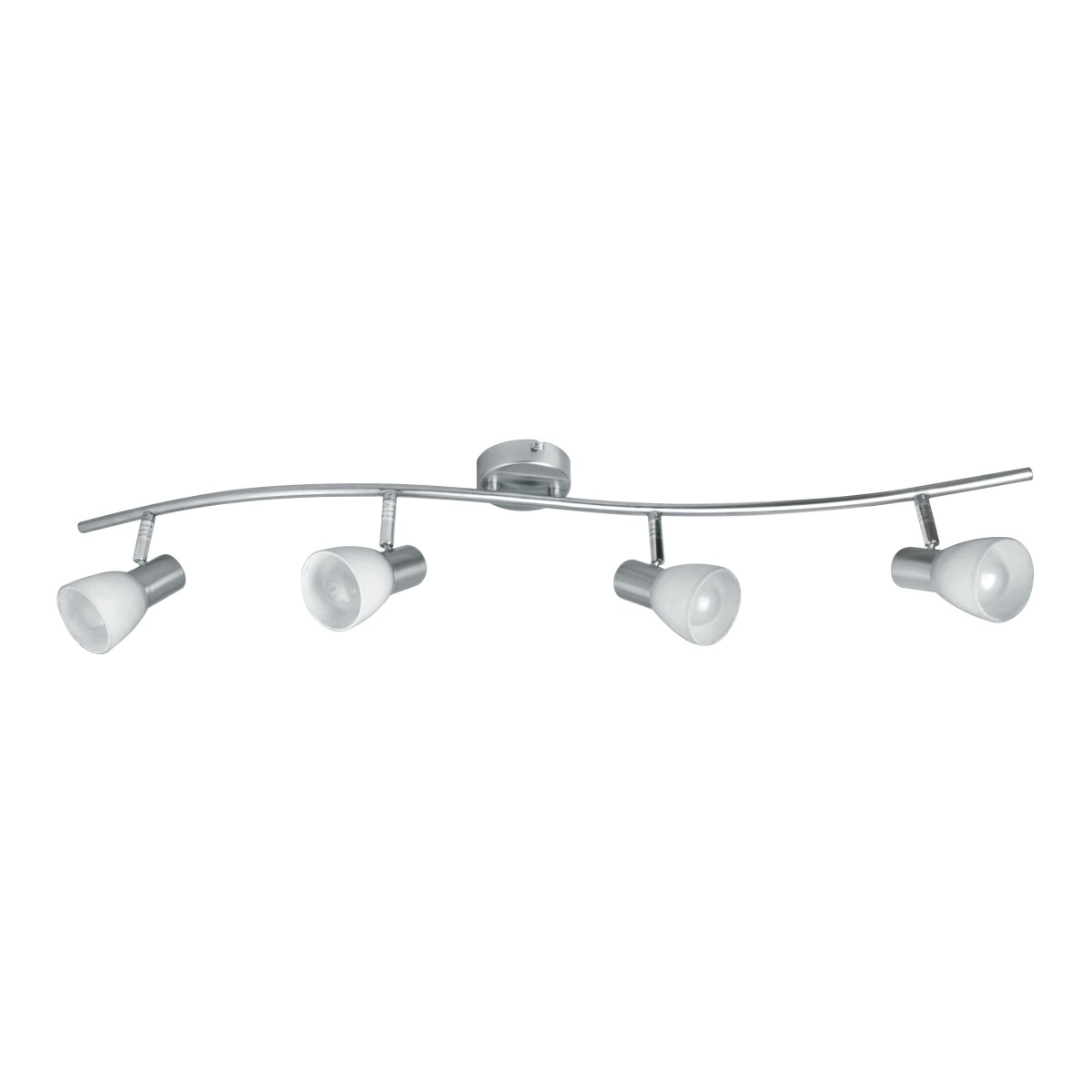 SPOT-MITO-S4 - Plafoniera elegante di colore nickel a quattro luci 40 watt E14