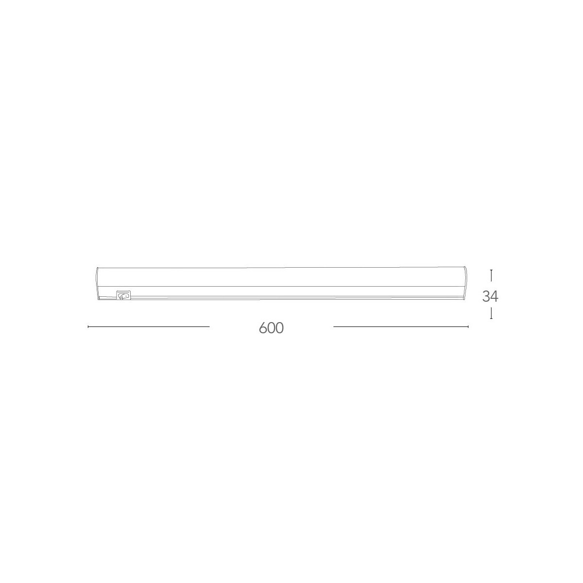 LEDBAR-T5-60 - Barra led 60 cm 8 watt 4000 kelvin T5