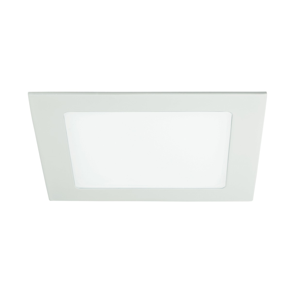 INC-FLAP / 12WC - Spot encastré bas plafond encastré blanc carré aluminium Led 12 watts lumière chaude