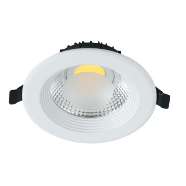 INC-LYRA-10F - Spot encastré rond en faux plafond en aluminium blanc à lumière froide de 10 watts