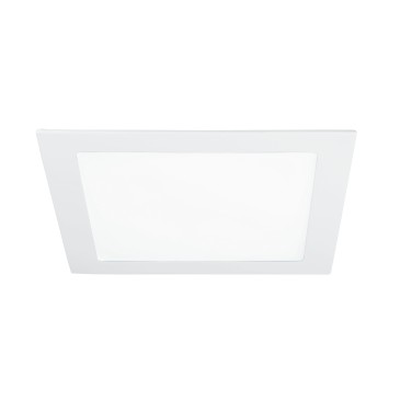 INC-FLAP / 18WC - Spotlight Carré Aluminium Blanc Mat Encastré Plaque de Plâtre Led 18 watts Lumière Chaude