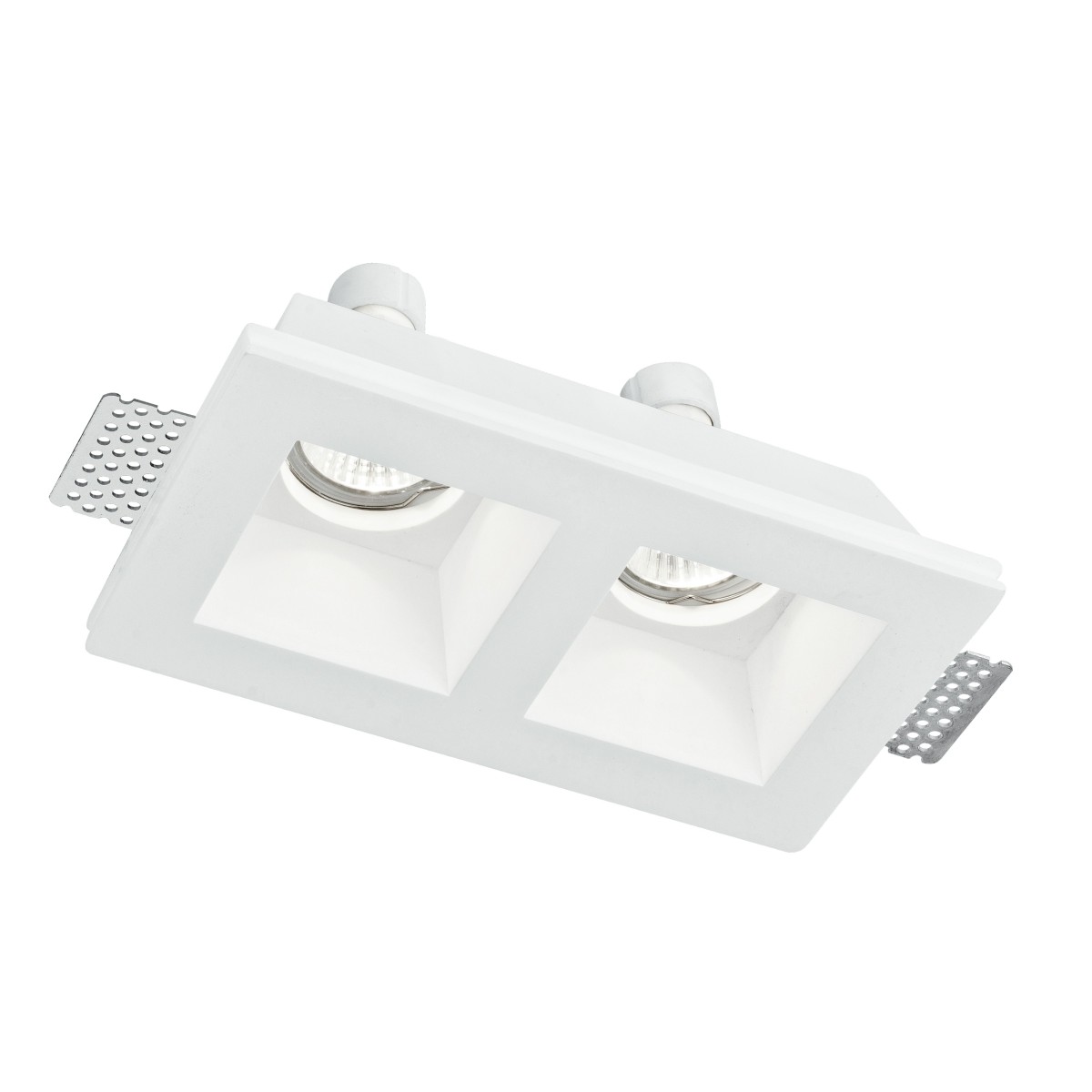 INC-GHOST-Q2 - Spotlight Two Lights Plaster Retractable Plaster Vernicegile Recessed Plasterboard GU10