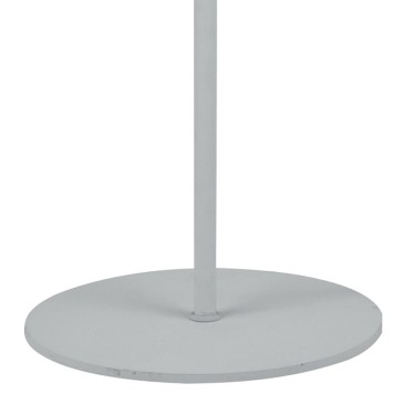 Piantana lampada da terra 60W 3XE27 bianca CREATE. Design moderno, struttura in alluminio e diffusore ricurvo in vetro.