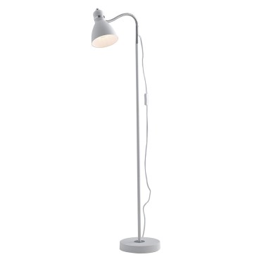 I-PEOPLE-PT BCO - Lampadaire en métal blanc Lampadaire moderne réglable E27