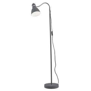 I-PEOPLE-PT GR - Lampadaire orientable Lampadaire en métal gris Intérieur moderne E27