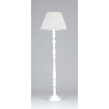 I-BOURLESQUE/PT - Lampada da terra Piantana in legno dal design classico 60 watt E27