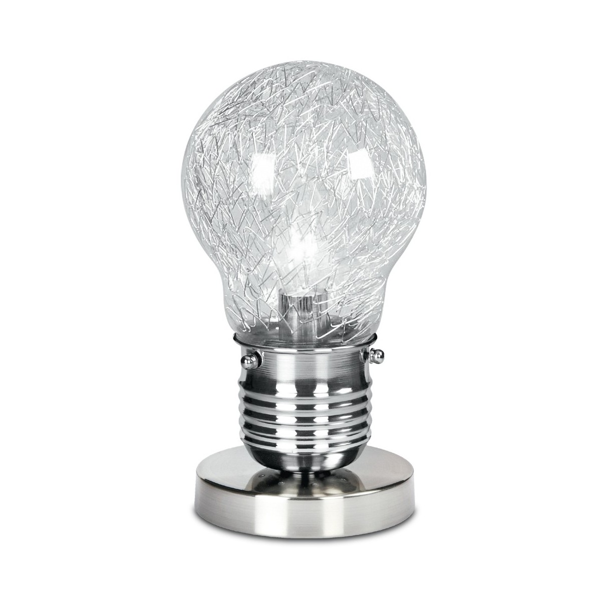 I-LAMPD / LUME - Lampe de table Ampoule à entrelacement des fils Lampe aluminium intérieur moderne E14