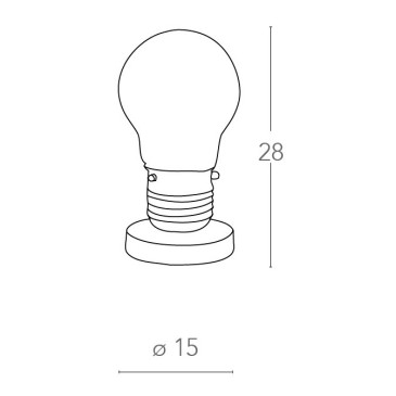 Innentischlampe 40W E14...