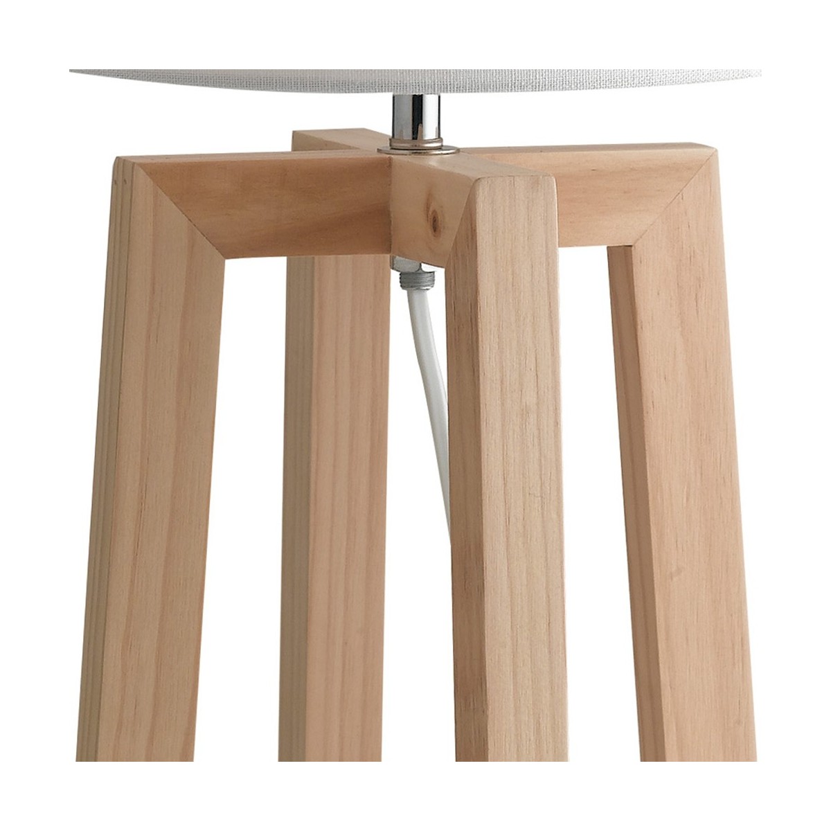 Lampe de table Berry en bois naturel FanEurope