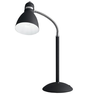 I-PEOPLE-L BLACK - Lampe de table moderne réglable en métal noir E27