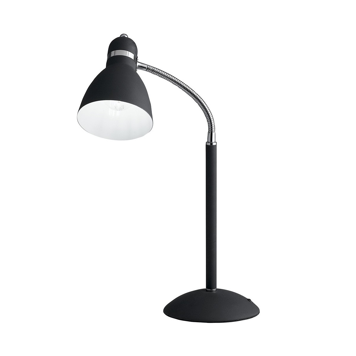 I-PEOPLE-L BLACK - Lampe de table moderne réglable en métal noir E27