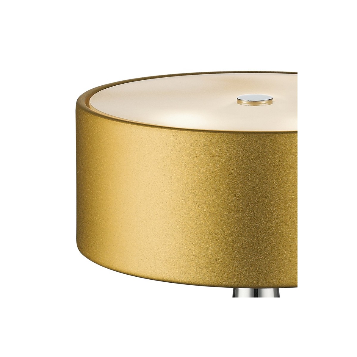 Paralume in Alluminio Oro con Diffusore in Vetro Linea Heminguay