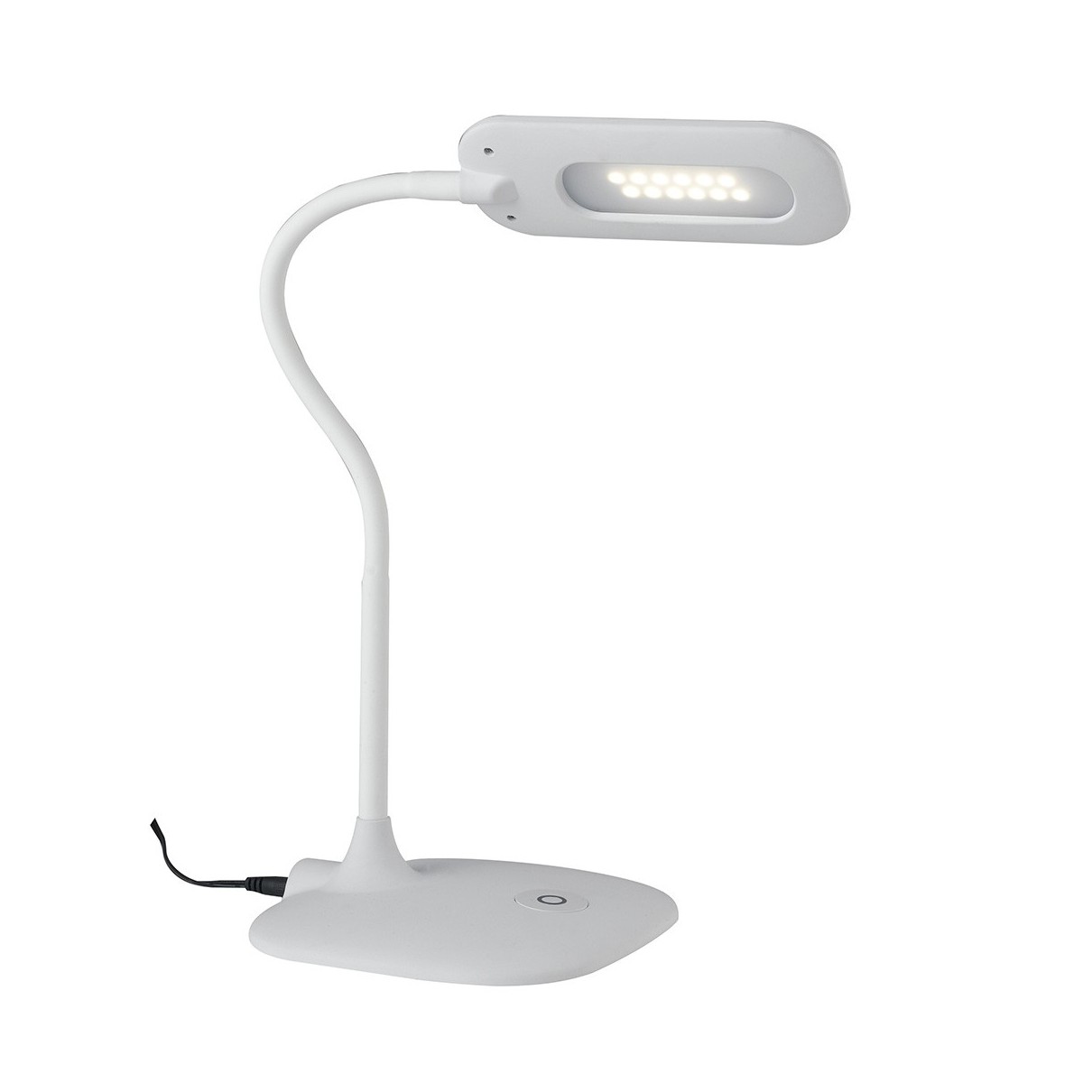 LEDT-DARWIN-WHITE - Lampe de bureau Lume White Touch Controls Metal Silicone Plastic Led 4,8 watts Natural Light