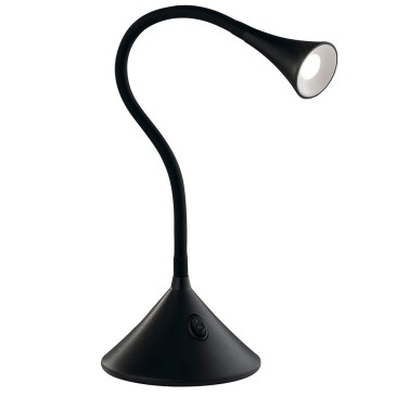 LEDT-NEWTON-BLACK - Lampe de lecture Applique Métal Noir Silicone Moderne Led 3 watt Lumière Naturelle