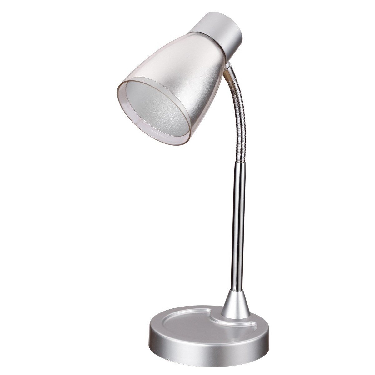 LDT055ARK-SILVER - Lampe de table argent réglable métal métal intérieur moderne E14