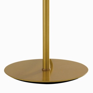 Lampada da tavolo 60W E27 oro GLAM. Punto luce moderno ed elegante con preziosa decorazione. Paralume sferico.