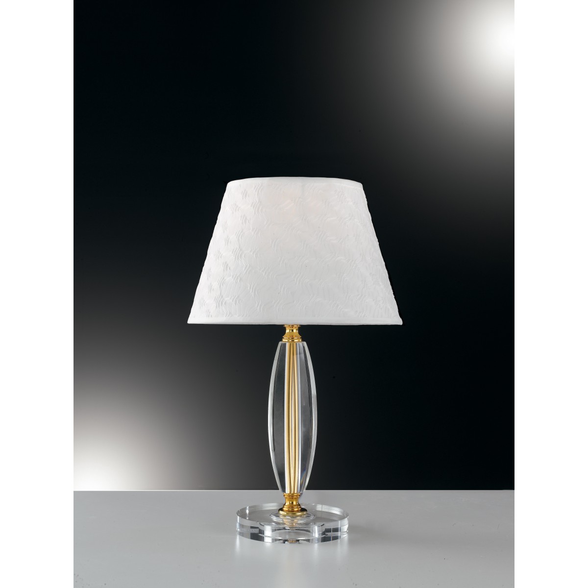 I-EPOQUE/L1 - Lumetto Cristallo Finitura Oro Lampada da Tavolo Classico E27