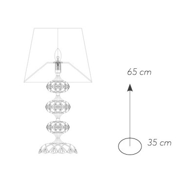 Lampada da Tavolo Cromata...