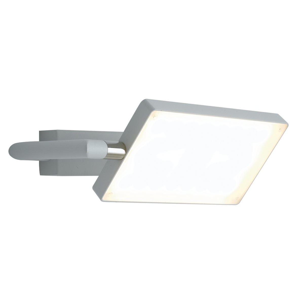 LED-BOOK-AP-BCO - Lampe de lecture réglable en aluminium blanc à lumière chaude de 17 watts