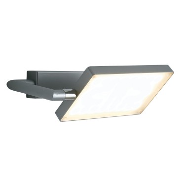 LED-BOOK-AP-GR - Applique a Libro Orientabile Giriga Alluminio Led 17 watt Luce Calda