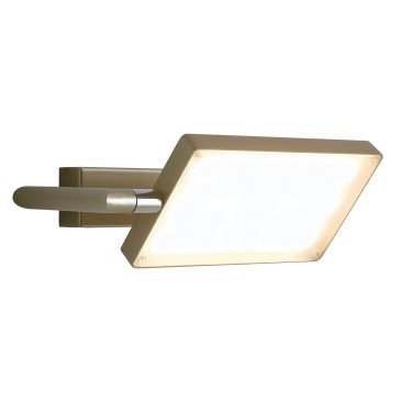 LED-BOOK-AP-ORO - Applique Oro Alluminio Lampada Libro Orientabile Led 17 watt Luce Calda