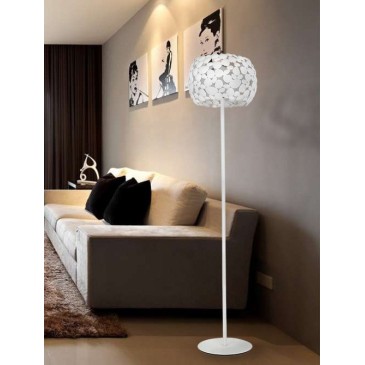 I-DIONISO-PT-BCO - Lampadaire Lampadaire en Métal Blanc Intérieur Moderne E27