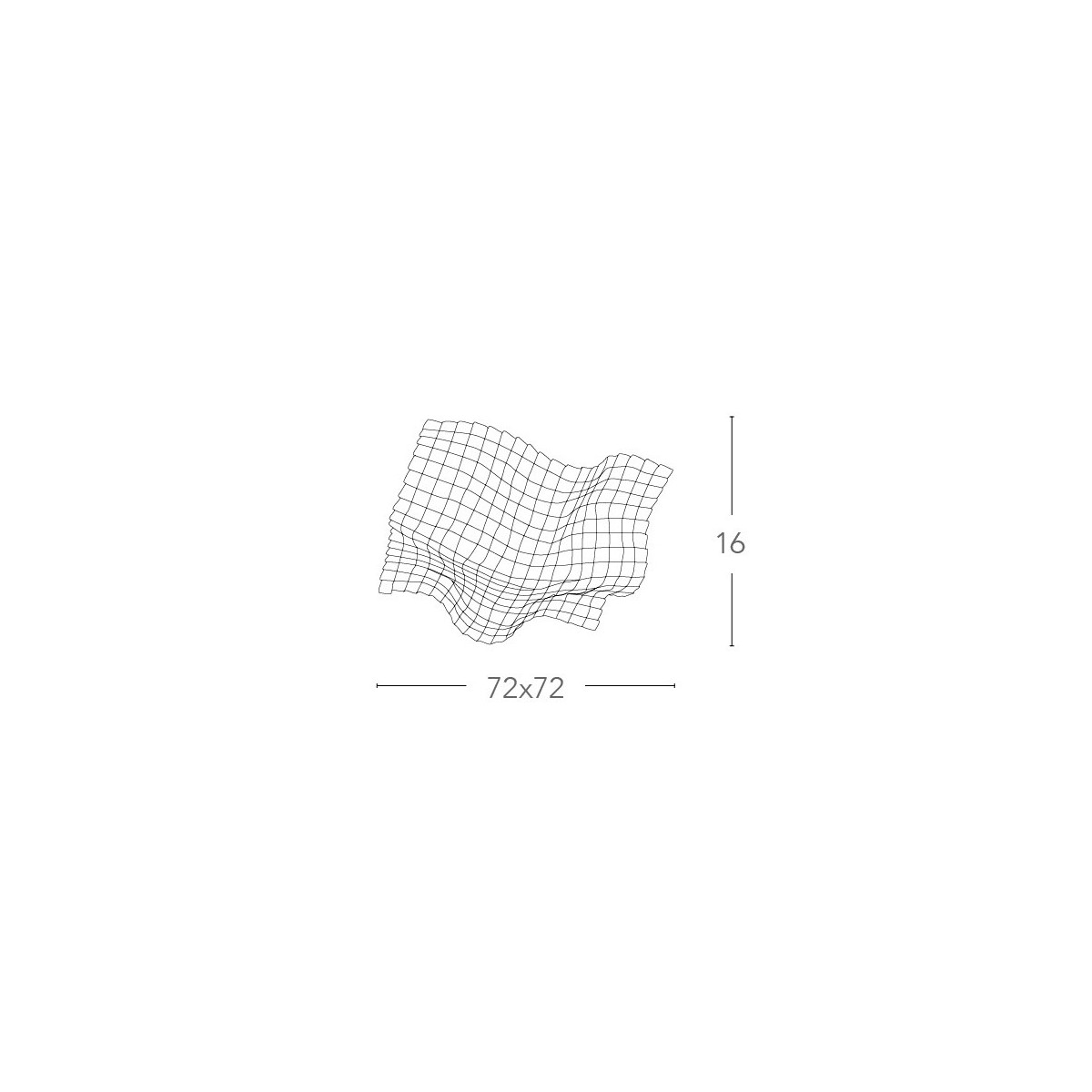 Plafoniera Rumba a Rombo 72x72 cm in Metallo con Cristalli Trasparenti e Ambrati FanEurope