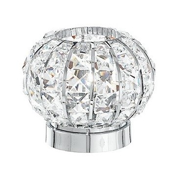 I-CONCERT / L - Lampe de table ronde en métal K9 Crystals Squared Classic Lampe de table E27