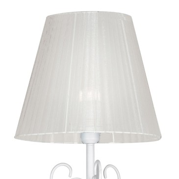 Abat-jour en tissu blanc Lampe perle