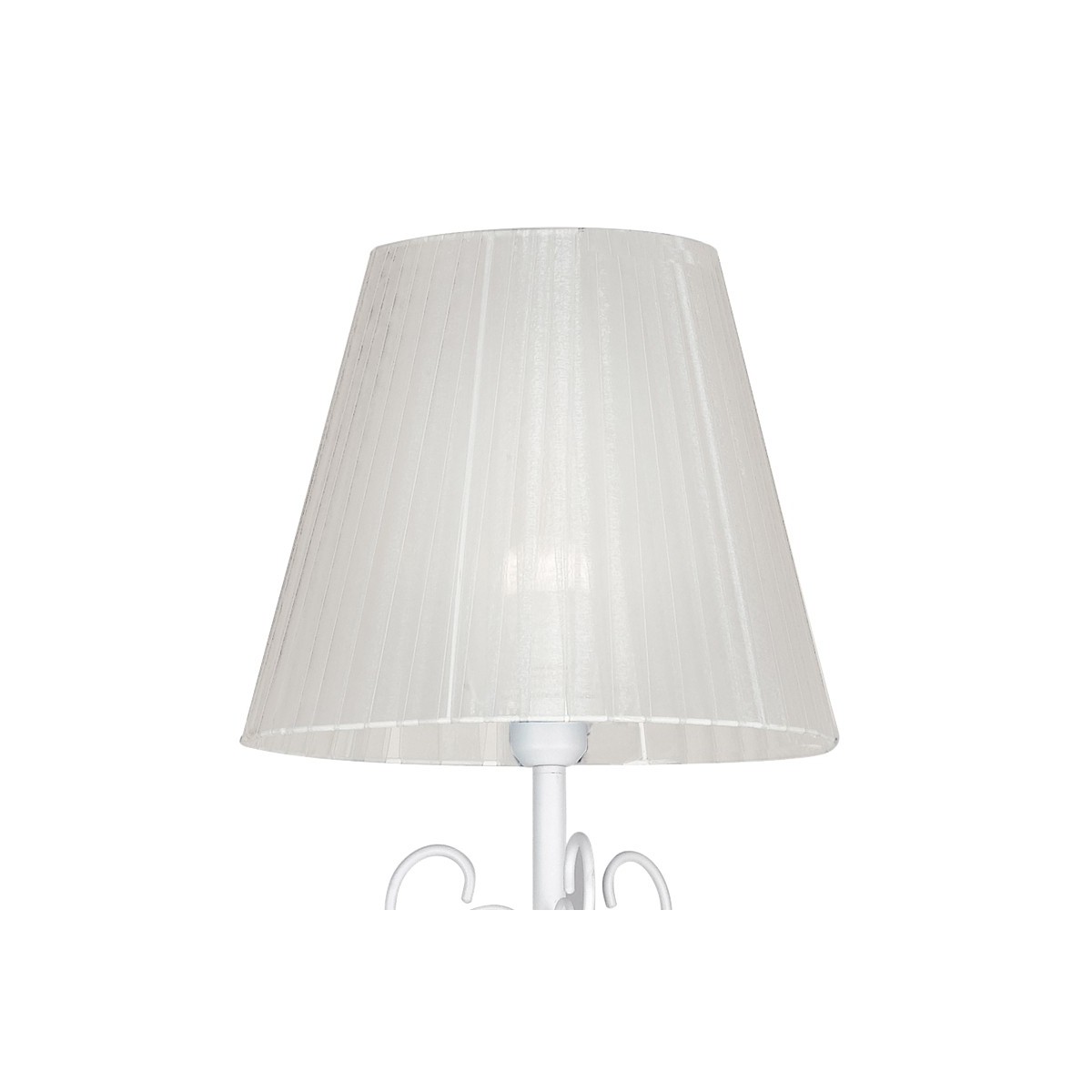 Abat-jour en tissu blanc Lampe perle