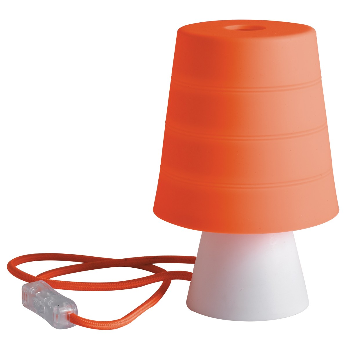 I-DRUM / L ARA - Abat-jour abat-jour Orange Silicone Modern Lamp E14