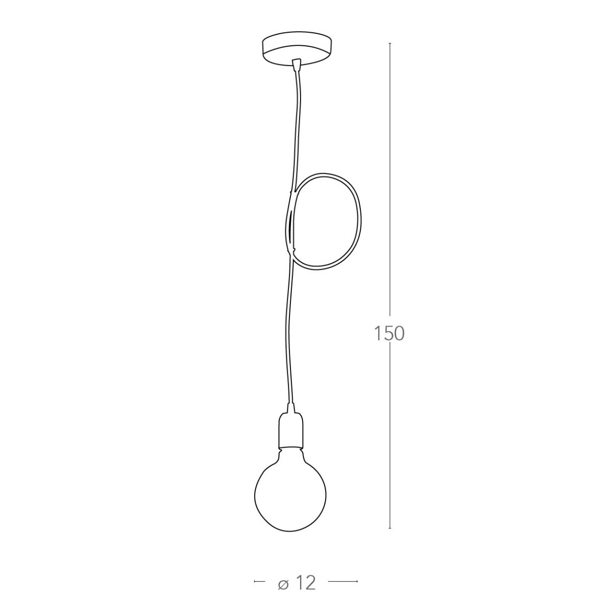 MT3201902 - Pendente Finiture Cromo Cavo Tessuto Blu Sospensione Moderna E27